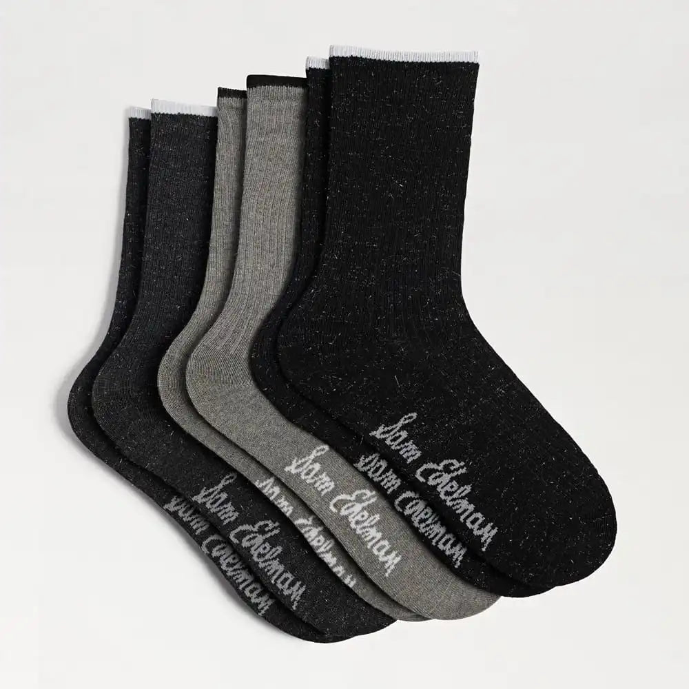 3 Pack Lurex Speckle Crew
