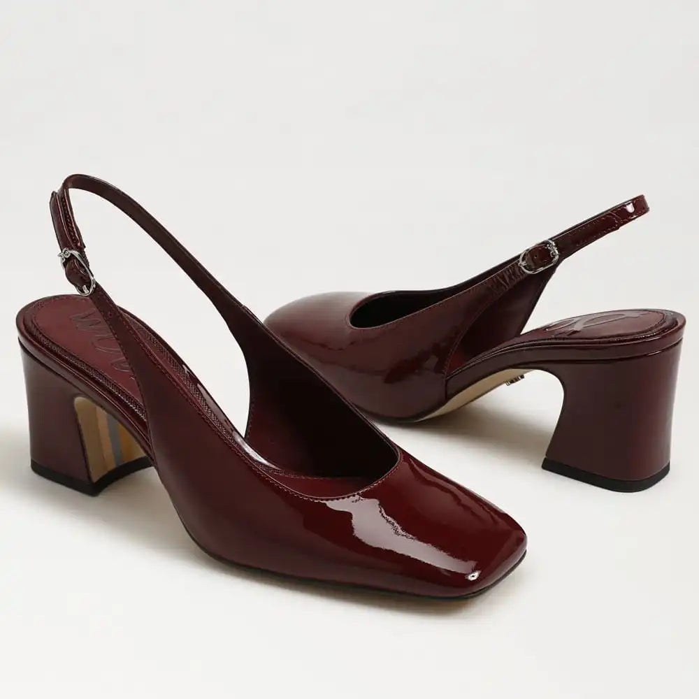 Lucille Block Heel Slingback