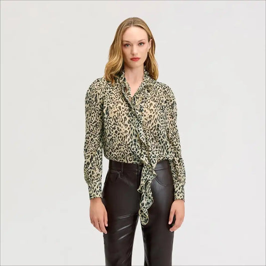 Sheer Print Blouse