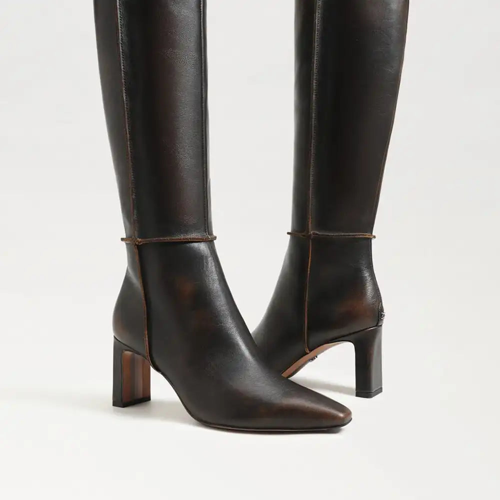 Sylvia Moto Knee High Boot