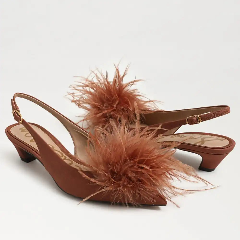Finch Feather Slingback Pump