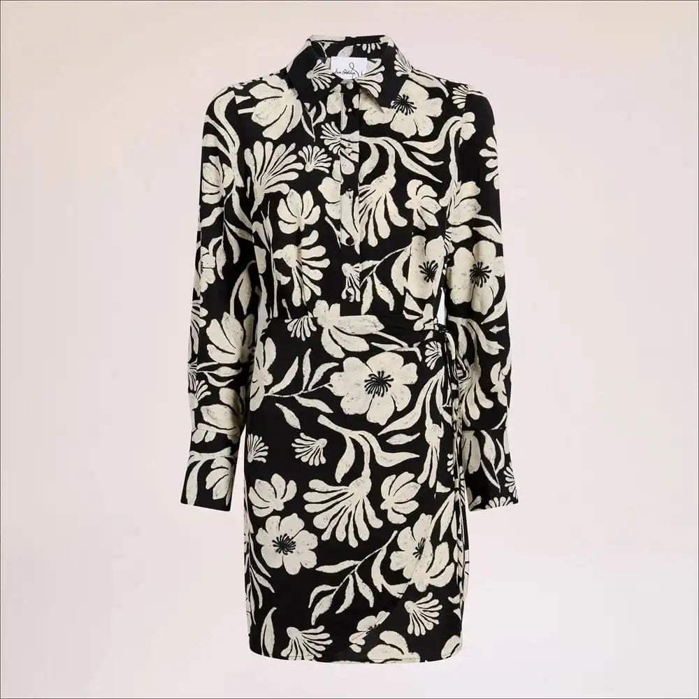 Floral Shirt Mini Dress