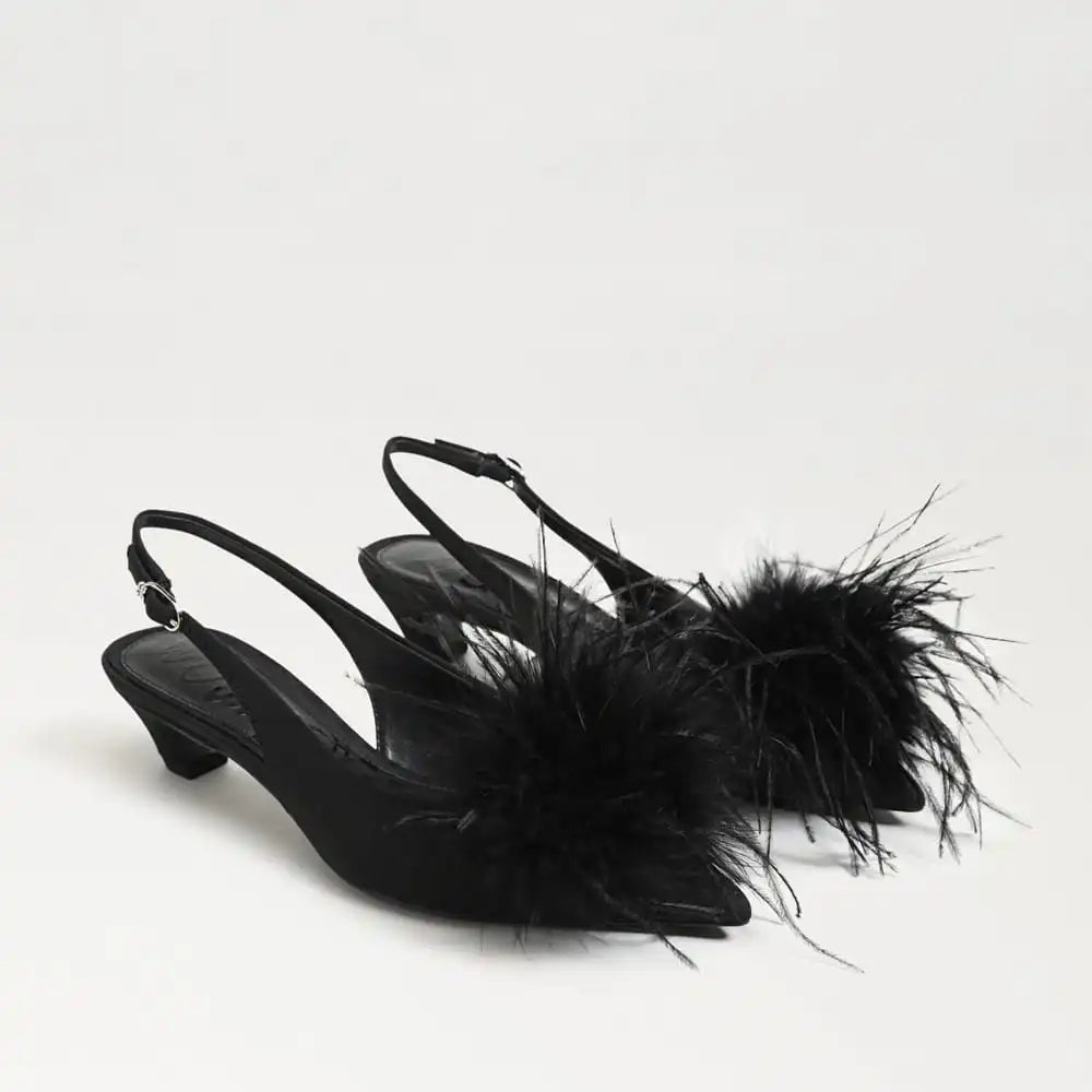 Finch Feather Slingback Pump