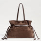 Poppy Large Drawstring Tote Suede