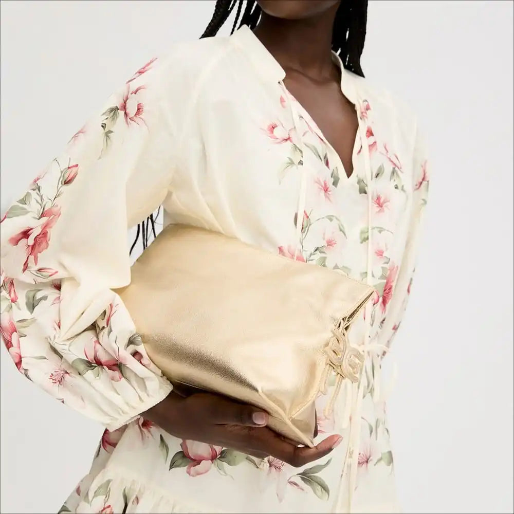 Poppy Oversized Drawstring Clutch
