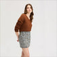 Deep V-Neck High Rib Sweater