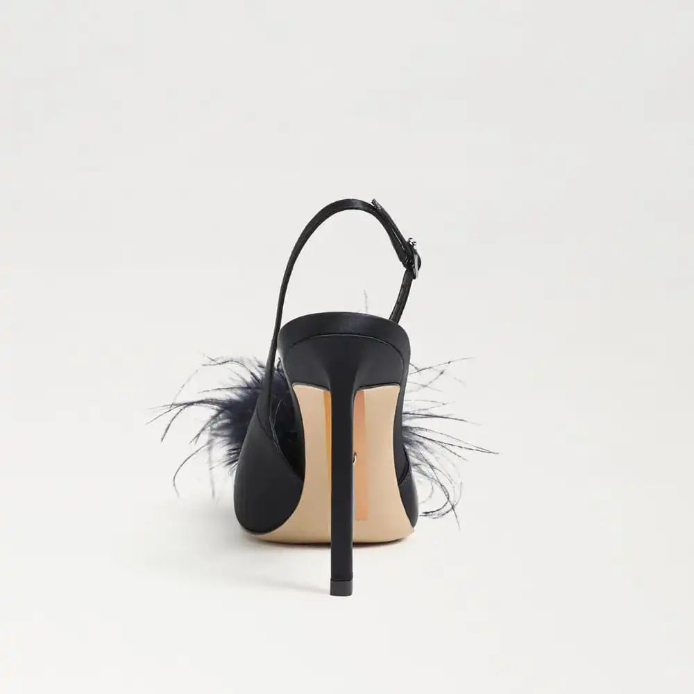 Tegan Feather Slingback Pump