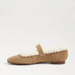 Michaela Fur Mary Jane Flat