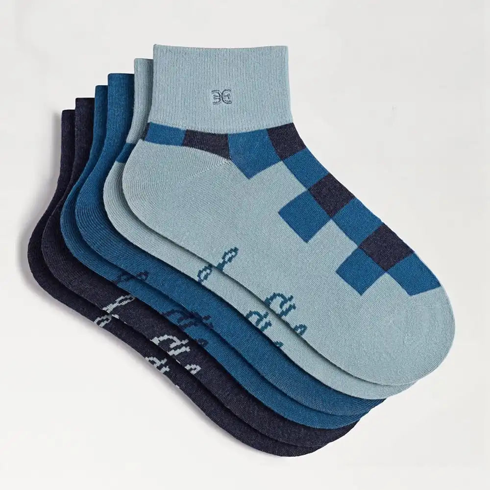 3 Pack Plaid Argyle Socks