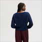 Deep V-Neck High Rib Sweater