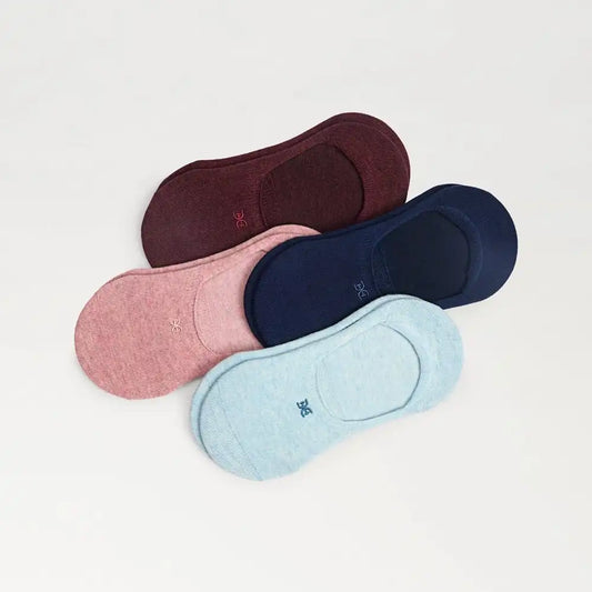 4 Pack Cotton No Show Liners