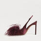 Tegan Feather Slingback Pump