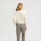 Deep V-Neck High Rib Sweater