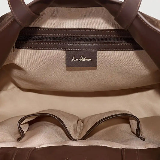 Poppy Large Drawstring Tote Suede