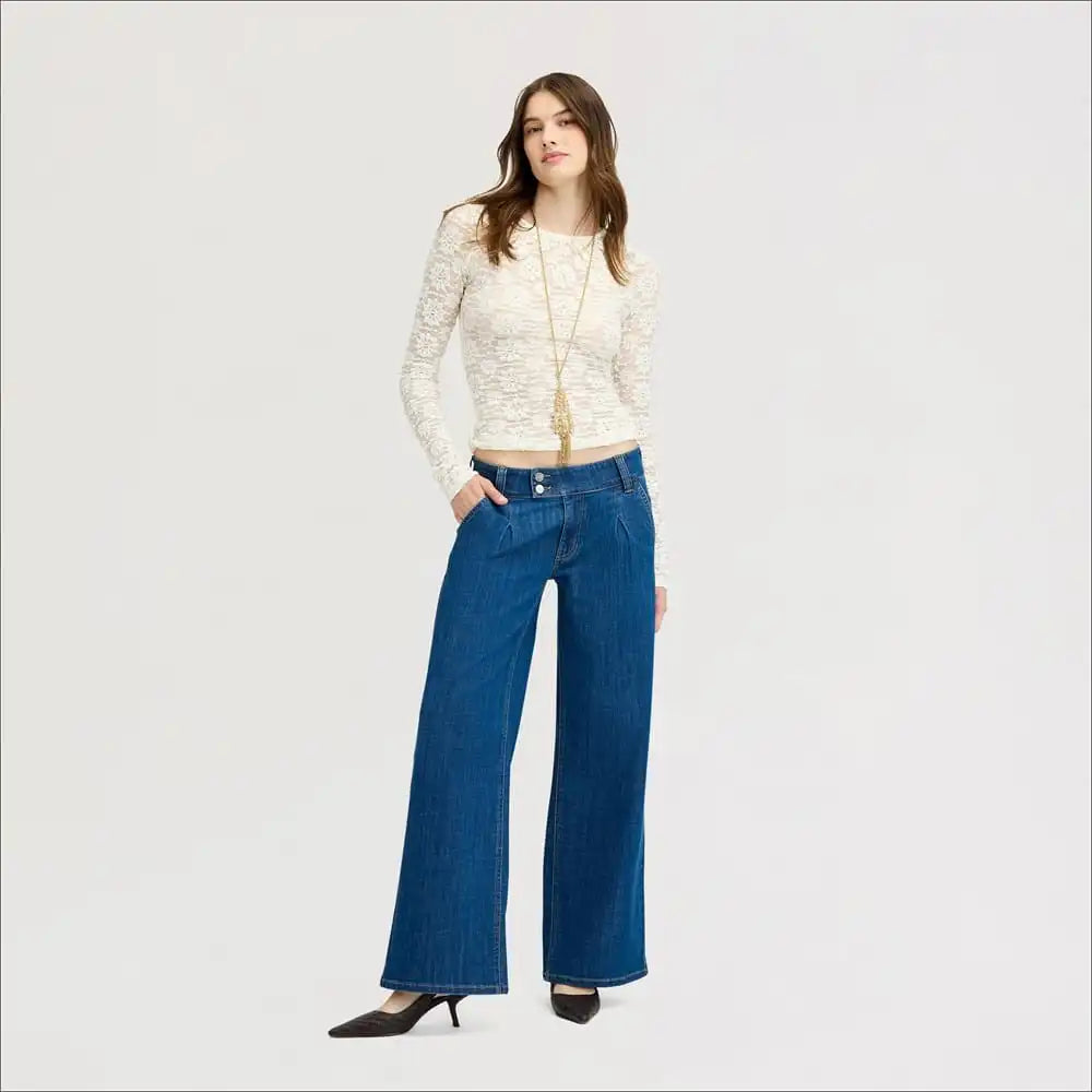 Two Button Wide Leg