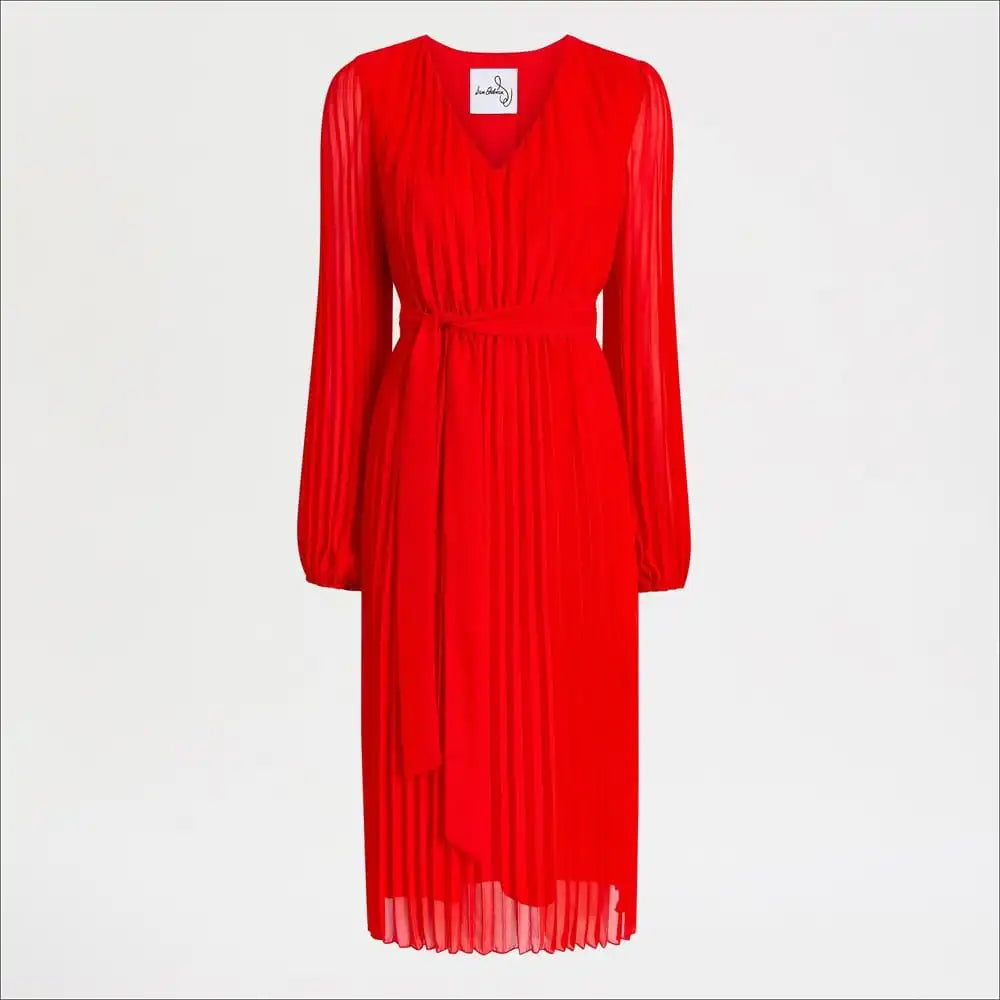 Long Sleeve Plisse Maxi Dress