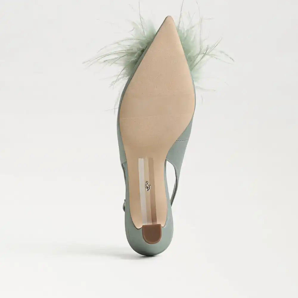 Finch Feather Slingback Pump