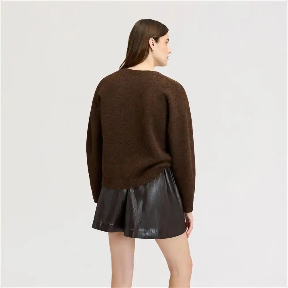Deep V- Neck Oversized Sweater