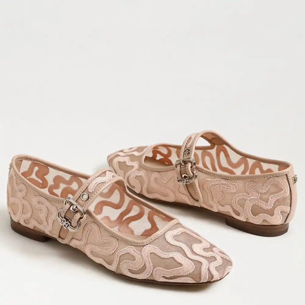 Michaela Mesh Mary Jane Flat