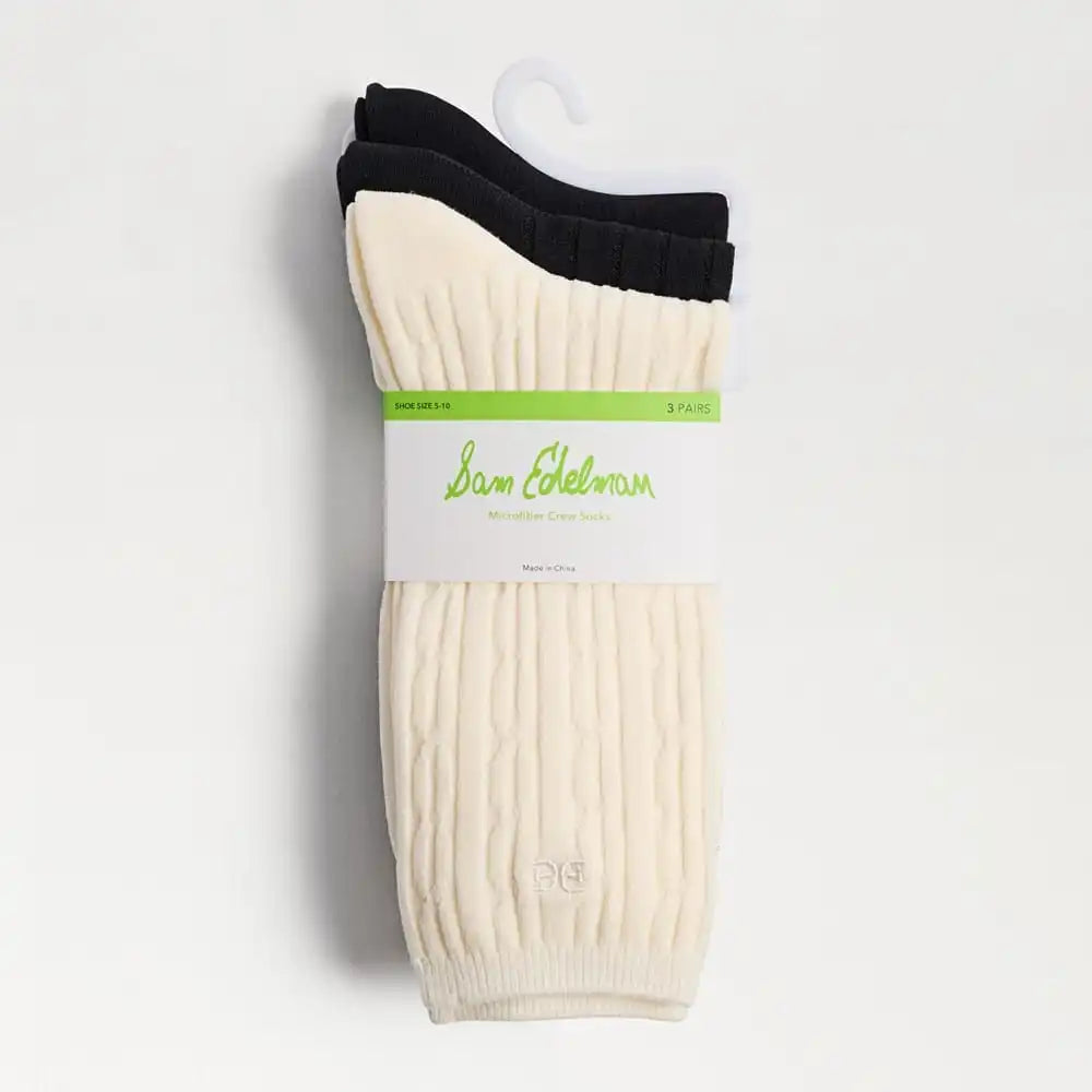 3 Pack Texture Rib Crew
