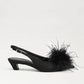 Finch Feather Slingback Pump