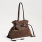 Poppy Large Drawstring Tote Suede