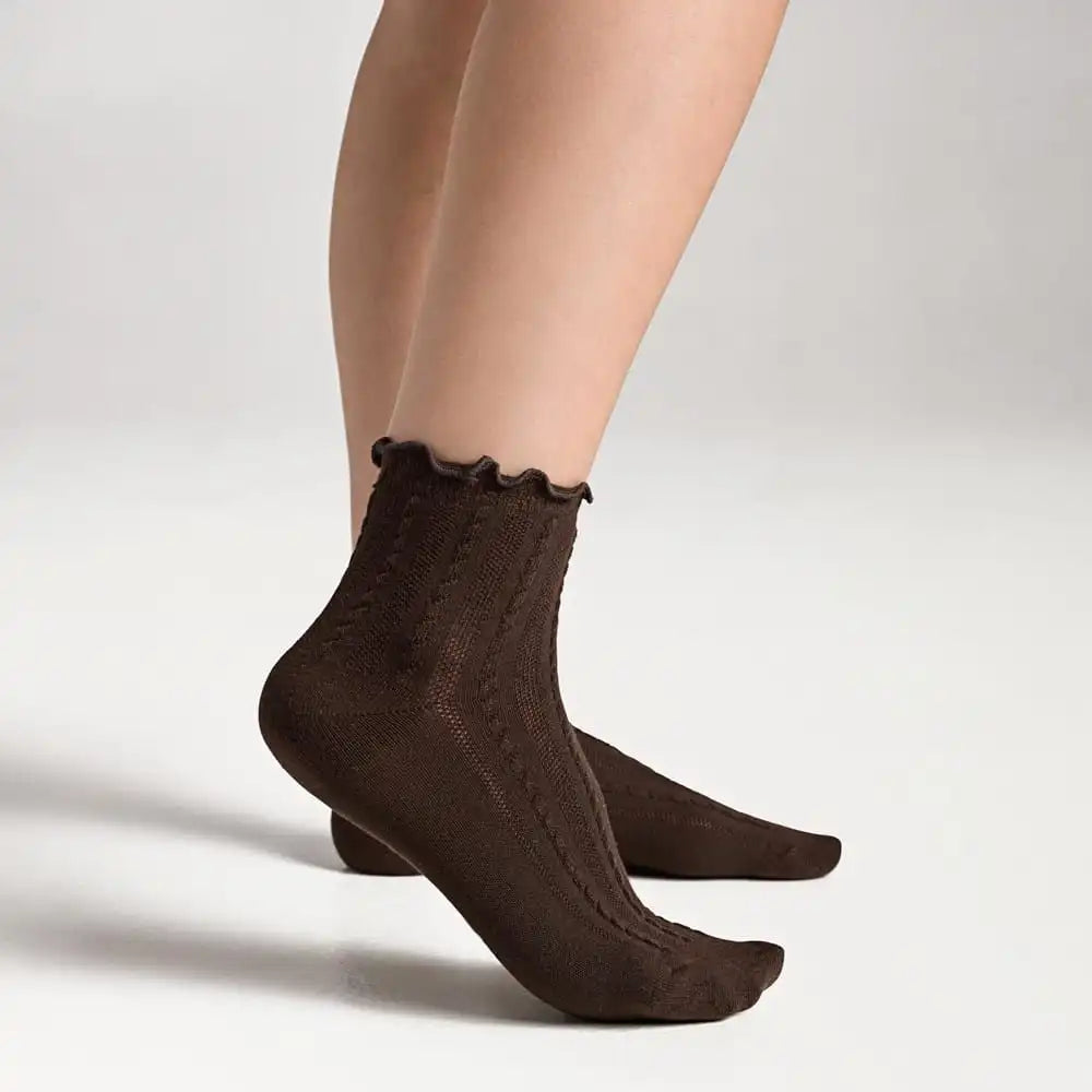3 Pack Cotton Blend Pointelle Anklet