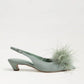 Finch Feather Slingback Pump