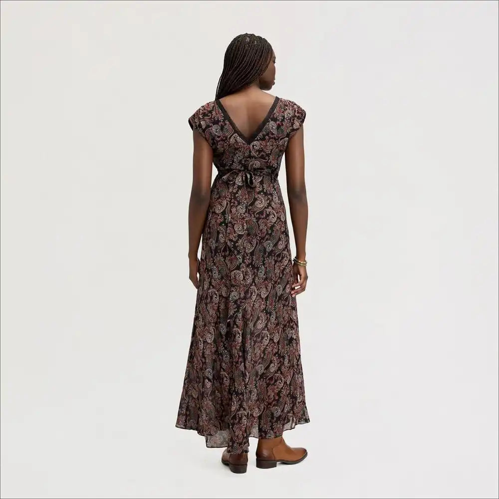 Lace Inset Maxi Dress