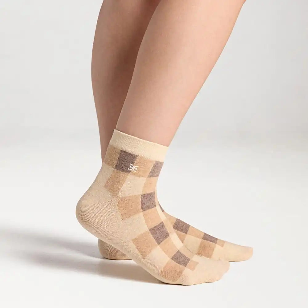 3 Pack Plaid Argyle Socks