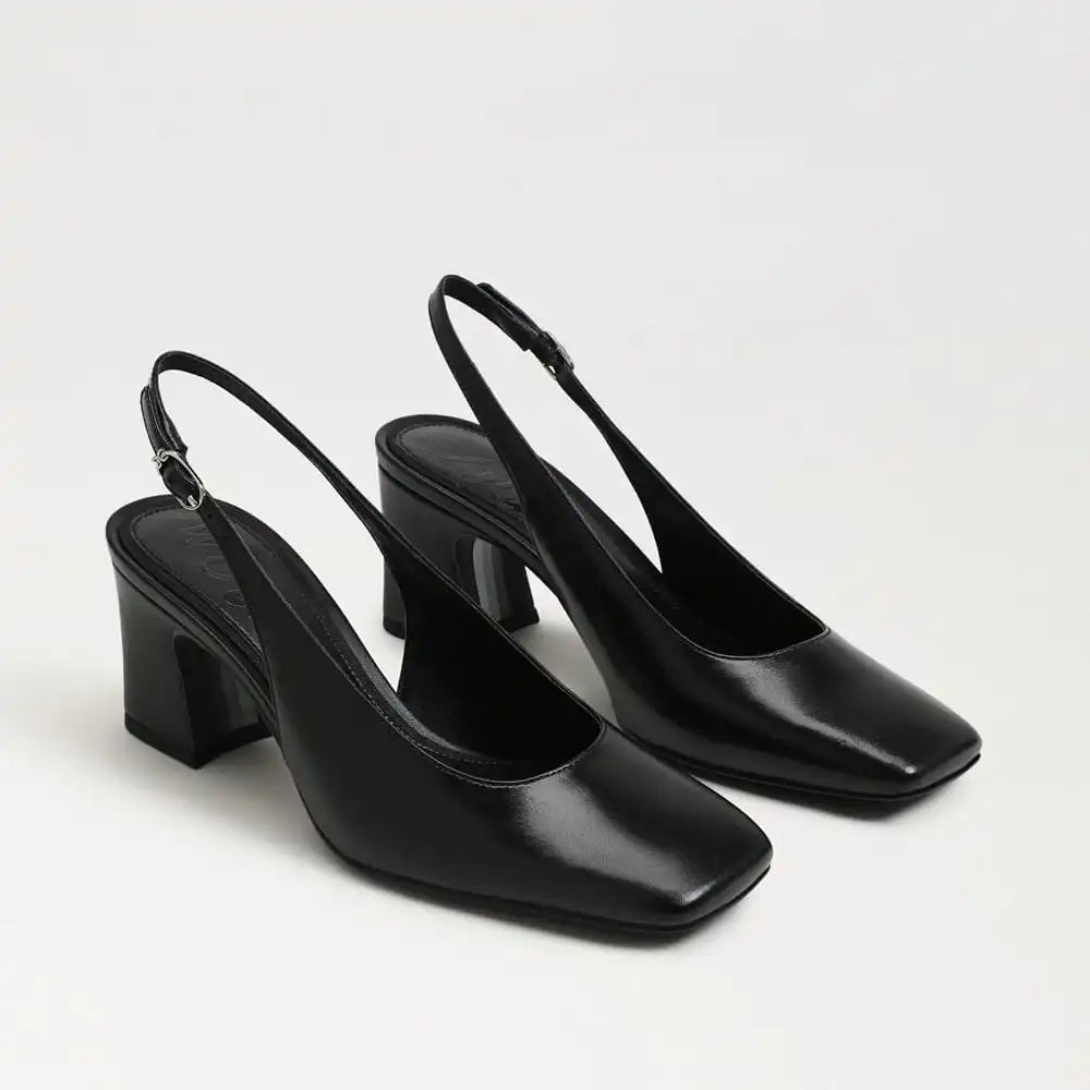 Lucille Block Heel Slingback