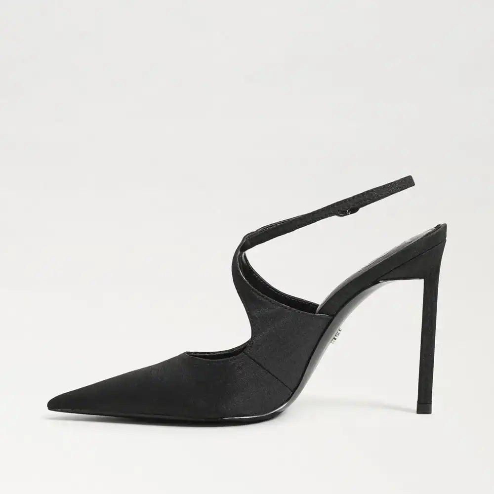 Terry Ankle Strap Pump
