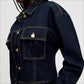 Cinch Waist Denim Jacket
