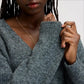 Deep V- Neck Oversized Sweater