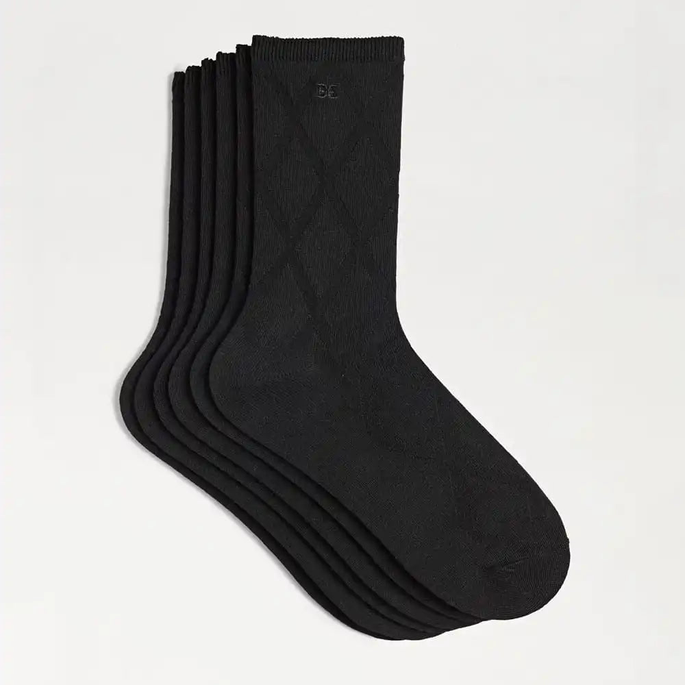 3 Pack Pointelle Argyle Crews