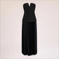 Strapless Pleated Maxi Dress