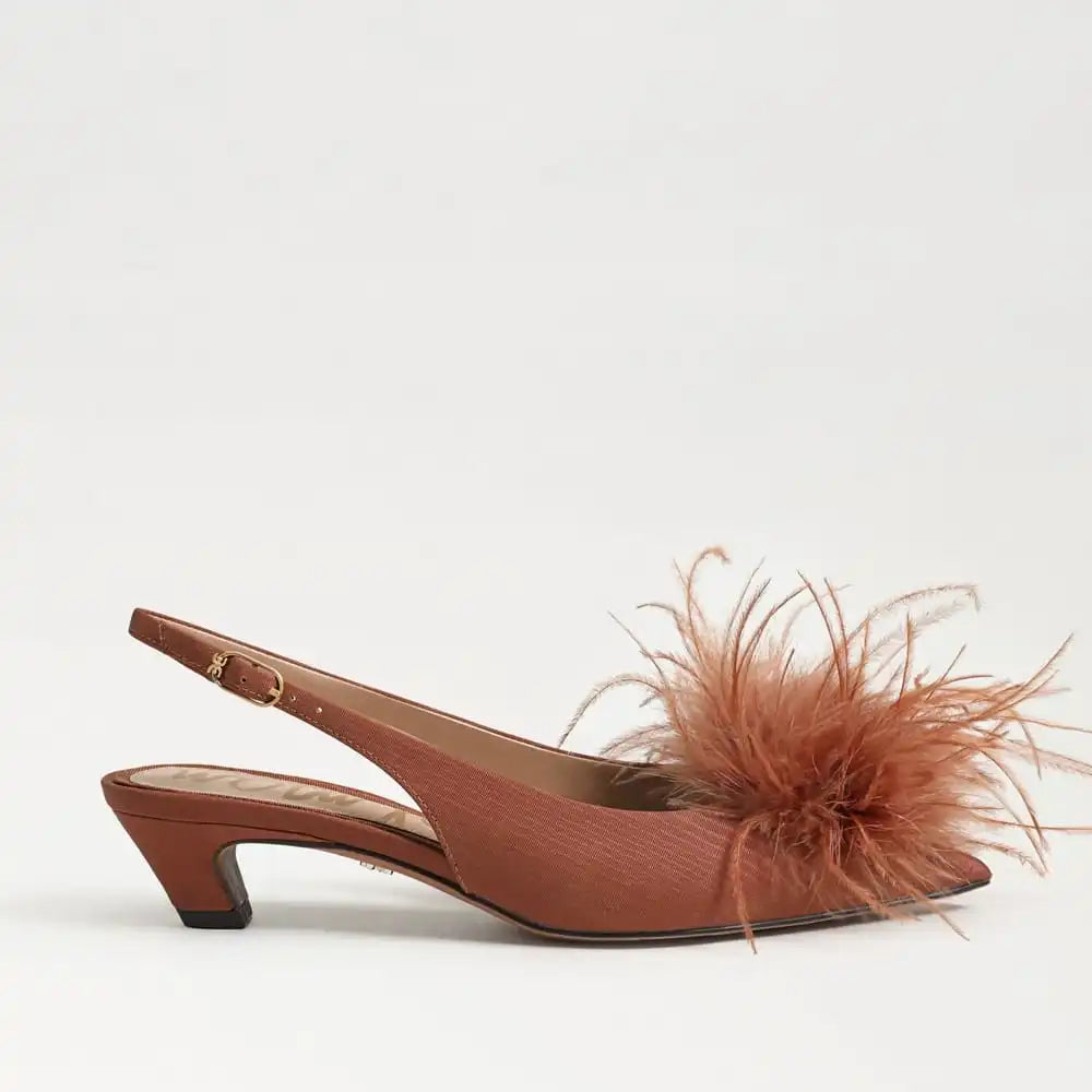Finch Feather Slingback Pump