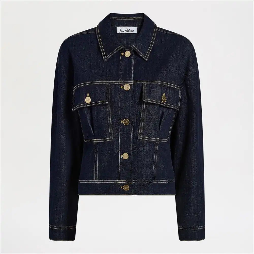 Cinch Waist Denim Jacket