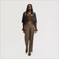 3/4 Sleeve Zip Front Jacket