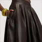 Pleated Full Skirt