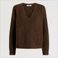 Deep V- Neck Oversized Sweater