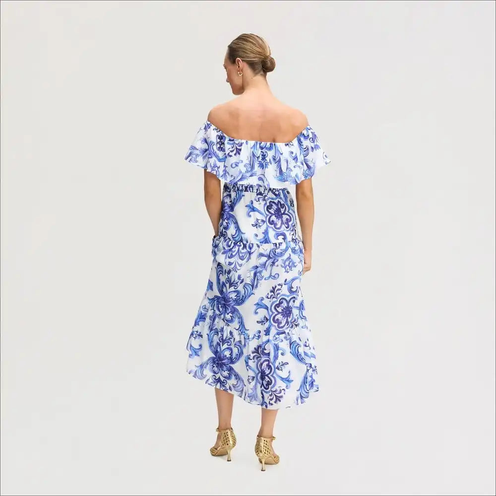 Off the Shoulder Midi Dress