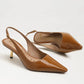 Bianka Gilded Slingback Pump