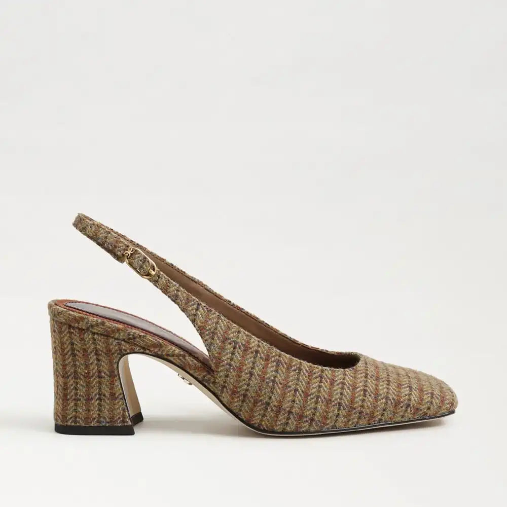 Lucille Block Heel Slingback