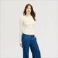 Long Sleeve Lace Crew Neck