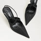 Terry Ankle Strap Pump