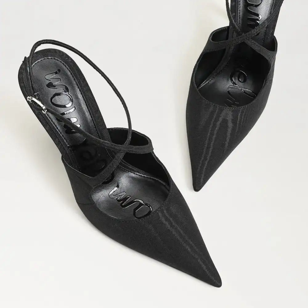 Terry Ankle Strap Pump