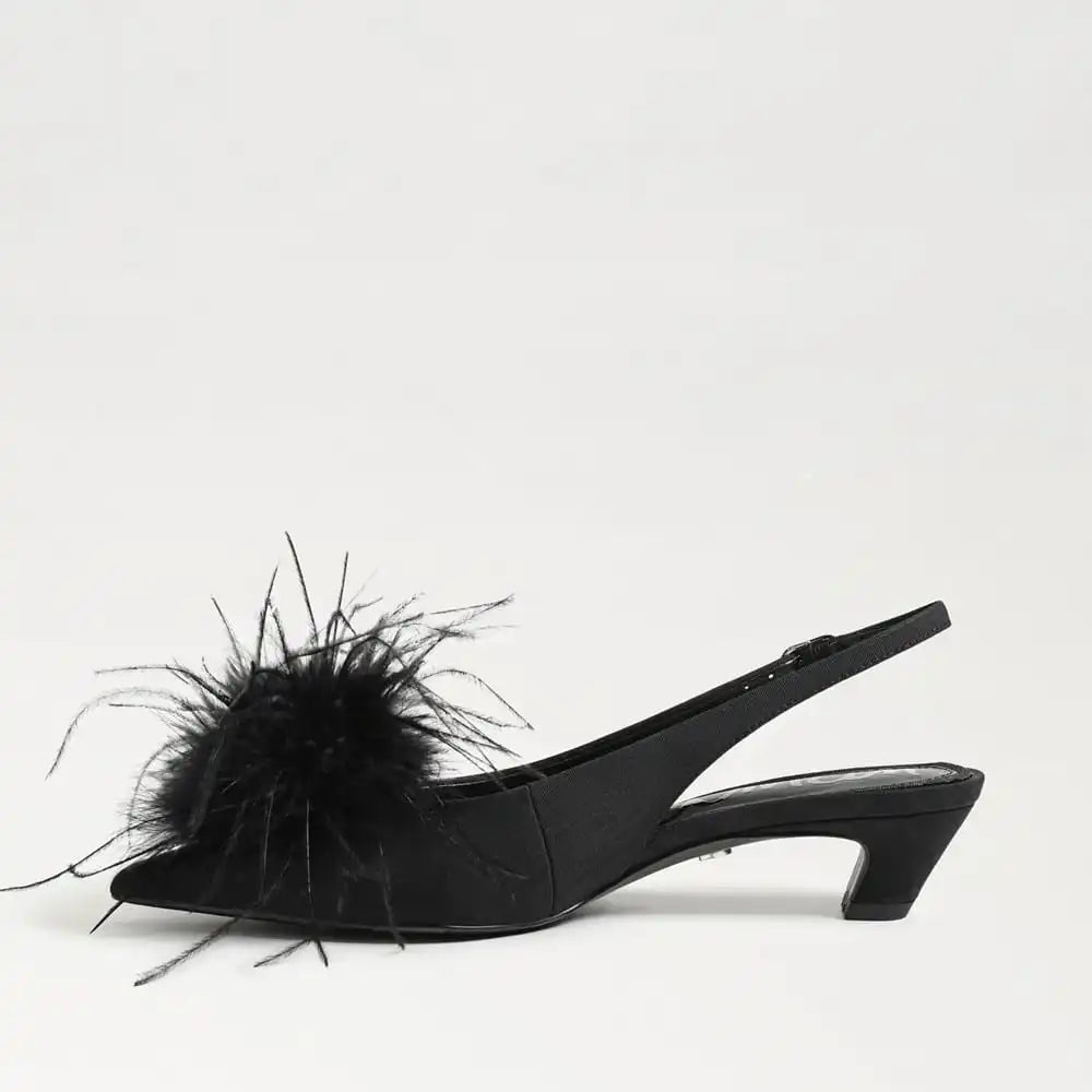 Finch Feather Slingback Pump