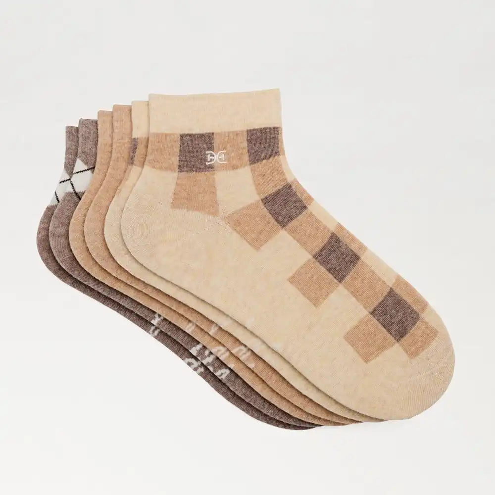 3 Pack Plaid Argyle Socks
