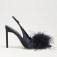 Tegan Feather Slingback Pump
